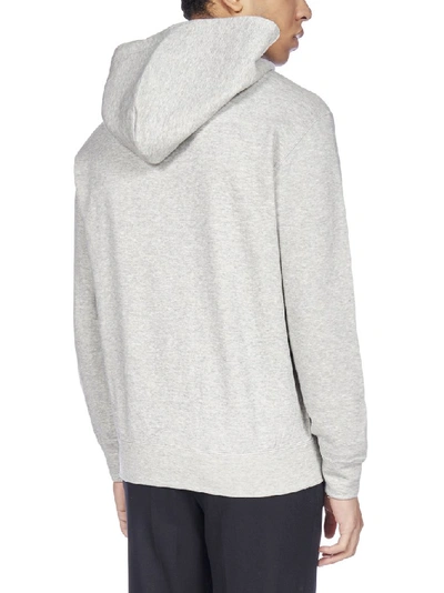 Shop Comme Des Garçons Play Heart Motif Hoodie In Grey