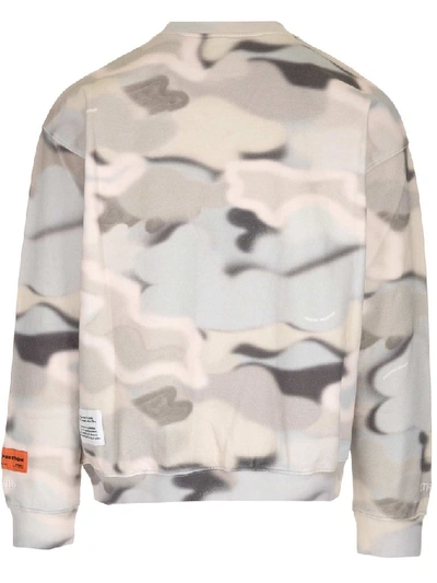 Shop Heron Preston Camouflage Sweatshirt In Grey