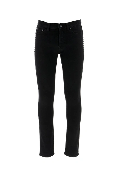 Shop Valentino Garavani Rockstud Jeans In Black