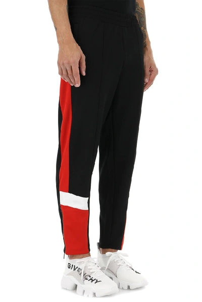 Shop Givenchy Panelled Trackpants In Black