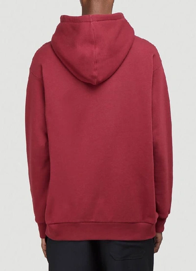 Shop Gucci Orgasmique Hooded Sweatshirt In Red