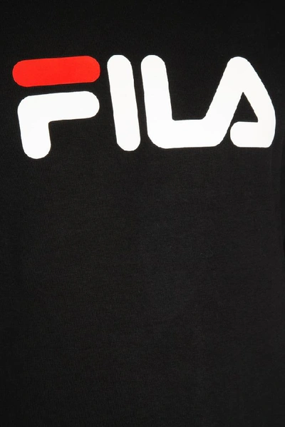 Shop Fila Logo Sweatshirt In Black