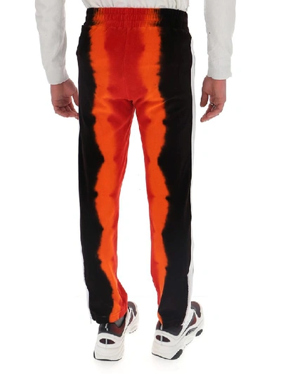 Shop Palm Angels Tie Dye Logo Track Pants In Multi