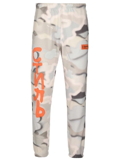 Shop Heron Preston Camouflage Print Track Trousers In Grey