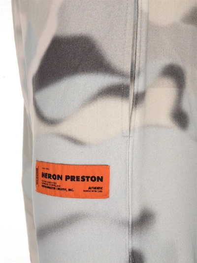 Shop Heron Preston Camouflage Print Track Trousers In Grey