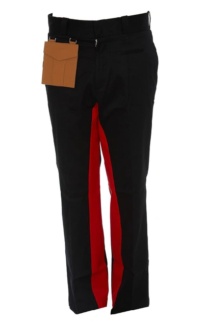 Shop Palm Angels Pocket Detail Trousers In Black