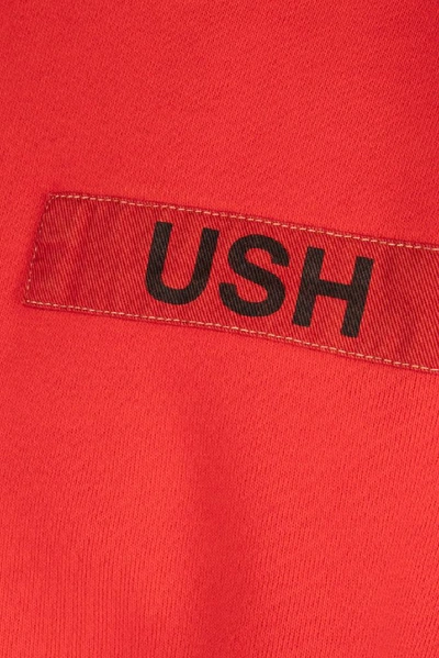 Shop Ambush Logo Bleached Patchwork Sweater In Red