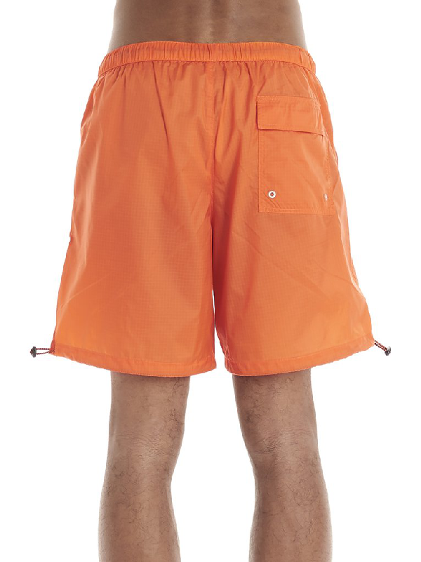 branded swim shorts