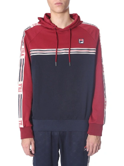 Shop Fila Besarion Hooded Sweatshirt In Multi