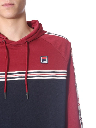 Shop Fila Besarion Hooded Sweatshirt In Multi