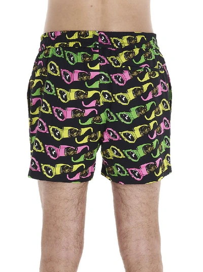 Shop Versace Sunglasses Print Shorts In Multi