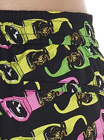 Shop Versace Sunglasses Print Shorts In Multi