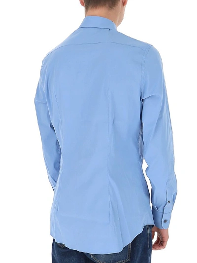 Shop Prada Classic Tailored Shirt In Blue