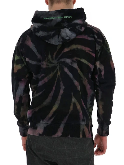 Men s S alby s1 Psychedelic Tie dye Hoodie In Nero