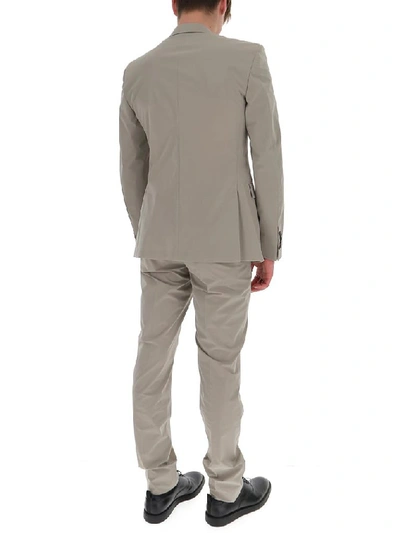 Shop Prada Single Breasted Fitted Suit In Grey