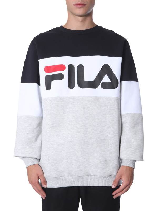 fila straight blocked crew sweater