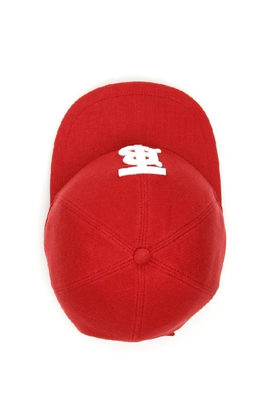 Shop Burberry Monogram Motif Baseball Cap In Red