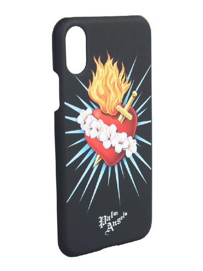 Shop Palm Angels Heart Iphone X Case In Black