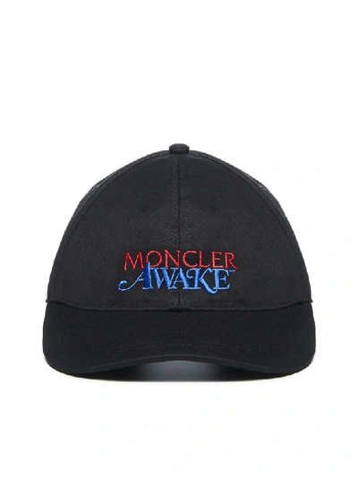Shop Moncler Genius Moncler 1952 Awake Embroidery Baseball Cap In Black