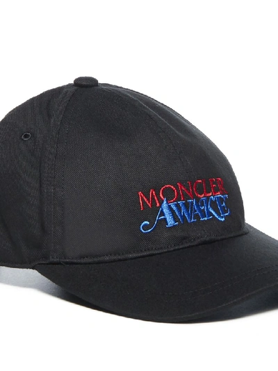 Shop Moncler Genius Moncler 1952 Awake Embroidery Baseball Cap In Black