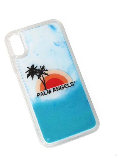Shop Palm Angels Sunset Iphone Xr Case In Blue
