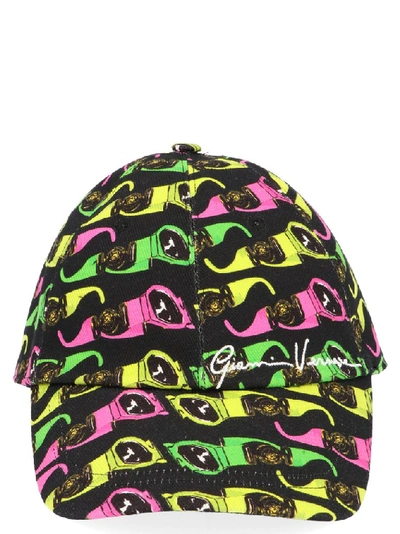 Shop Versace Sunglasses Print Baseball Cap In Multi