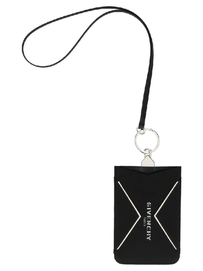 Shop Givenchy Logo Phone Holder In Black
