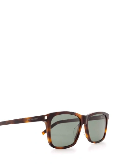 Shop Saint Laurent Eyewear Lexington Sunglasses In Brown
