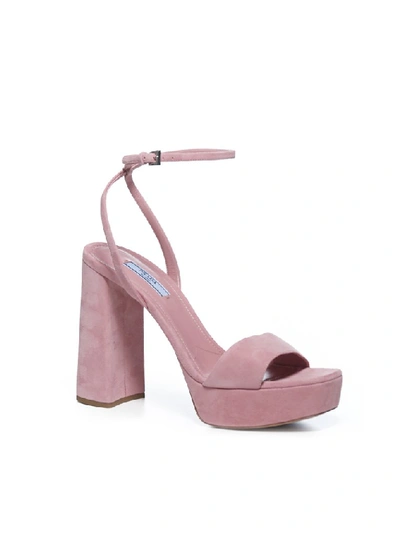 Shop Prada Platform Sandals In Pink