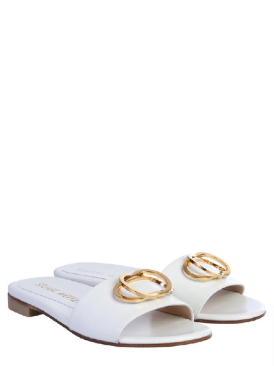 Shop Stuart Weitzman Caicos Sandals In White