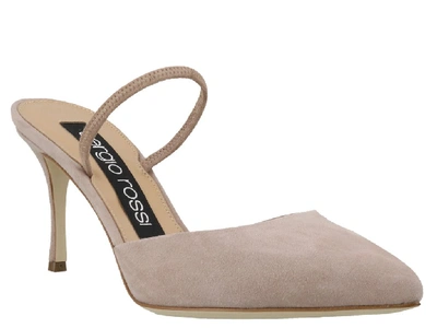 Shop Sergio Rossi Suede Slingback Pumps In Pink