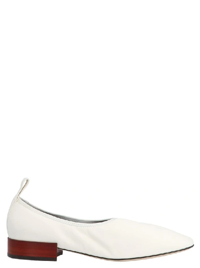 Shop Loewe Soft 25 Ballerina Flat Shoes In White