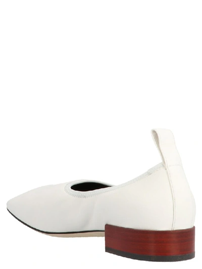 Shop Loewe Soft 25 Ballerina Flat Shoes In White