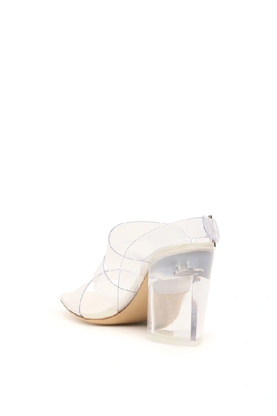 Shop Ferragamo Salvatore  Strappy Heel Sandals In Transparent