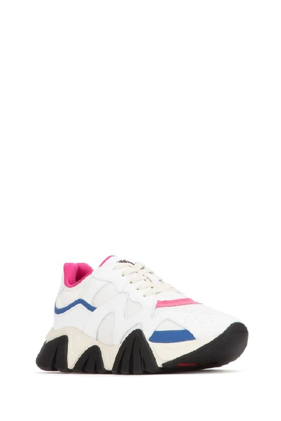 Shop Versace Squalo Chunky Sole Sneakers In White