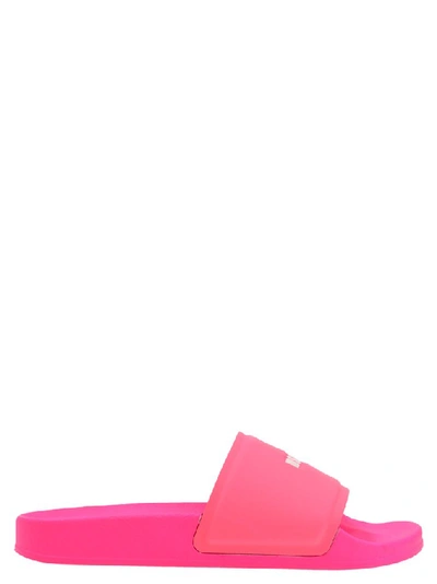 Shop Msgm Logo Slides In Pink