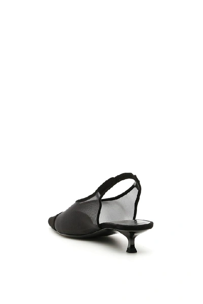 Shop By Far Kendall Slingback Pumps In Black