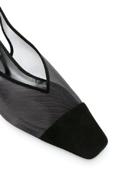 Shop By Far Kendall Slingback Pumps In Black