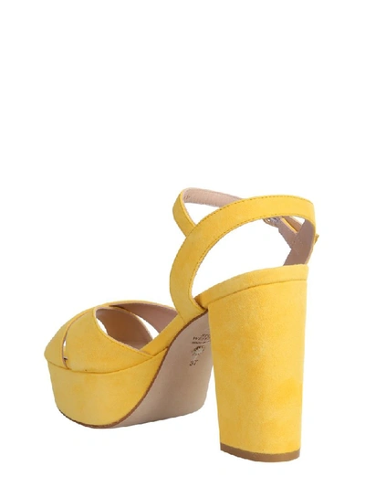 Shop Stuart Weitzman Ivona Sandals In Yellow