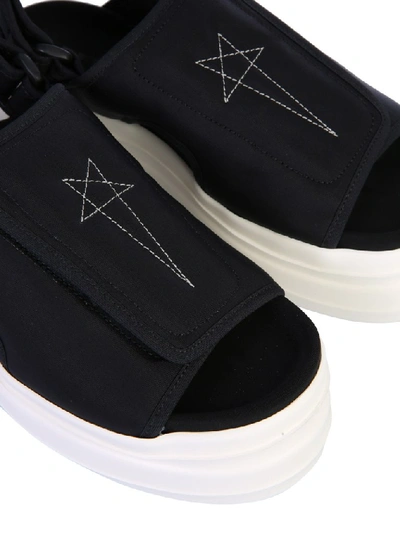 Shop Rick Owens Drkshdw Star Embroidered Sandals In Multi