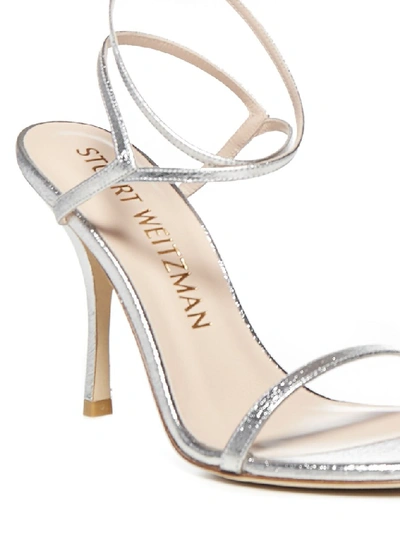 Shop Stuart Weitzman Merinda Sandals In Silver