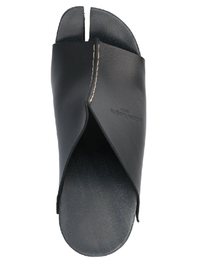 Shop Maison Margiela Open Toe Clog Sandals In Black