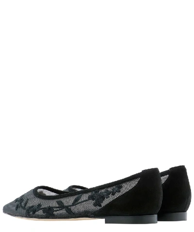 Shop Stuart Weitzman Tasha Ballerina Flats In Black