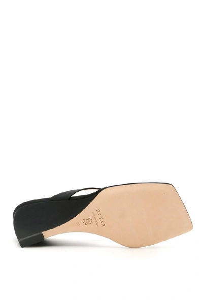 Shop By Far Theresa Wedge Sandals In Black