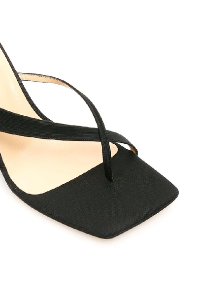 Shop By Far Theresa Wedge Sandals In Black