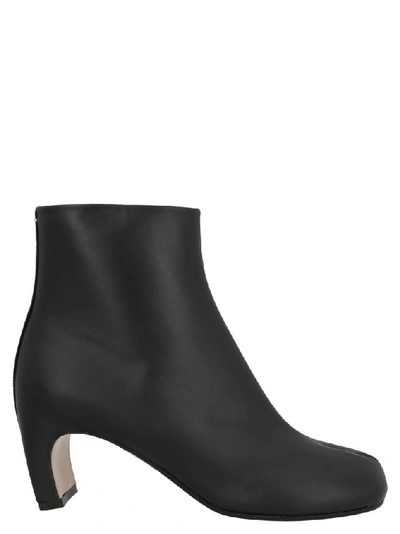 Shop Maison Margiela Tabi Ankle Boots In Black