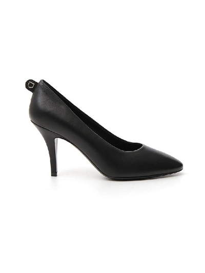 Shop Ferragamo Salvatore  Gancini Tab Pumps In Black