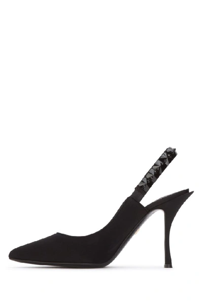 Shop Dolce & Gabbana Embellished Slingback Pumps In Black