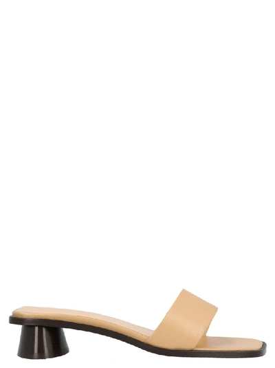 Shop By Far Sonia Mules In Beige