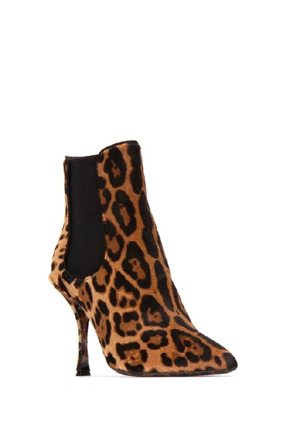 Shop Dolce & Gabbana Leopard Ankle Boots In Multi